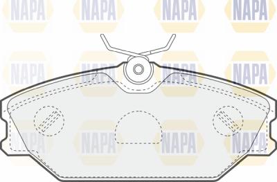 NAPA PBP7462 - Тормозные колодки, дисковые, комплект autospares.lv