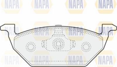 NAPA PBP7405 - Тормозные колодки, дисковые, комплект autospares.lv