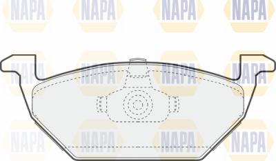 NAPA PBP7406 - Тормозные колодки, дисковые, комплект autospares.lv