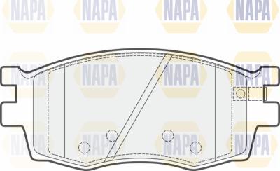 NAPA PBP7402 - Тормозные колодки, дисковые, комплект autospares.lv