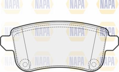 NAPA PBP7486 - Тормозные колодки, дисковые, комплект autospares.lv