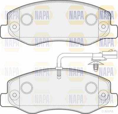 NAPA PBP7481 - Тормозные колодки, дисковые, комплект autospares.lv