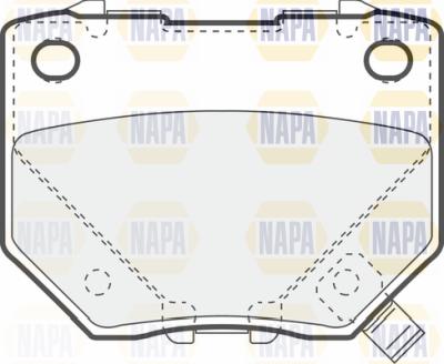 NAPA PBP7424 - Тормозные колодки, дисковые, комплект autospares.lv