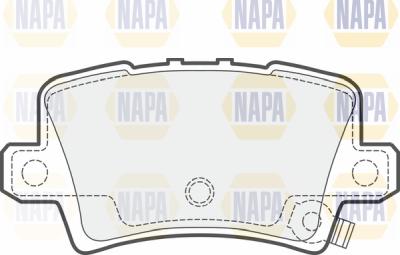 NAPA PBP7475 - Тормозные колодки, дисковые, комплект autospares.lv