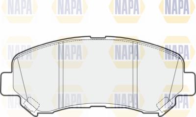 NAPA PBP7599 - Тормозные колодки, дисковые, комплект autospares.lv