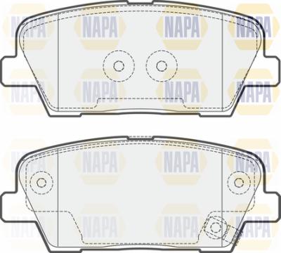 NAPA PBP7550 - Тормозные колодки, дисковые, комплект autospares.lv