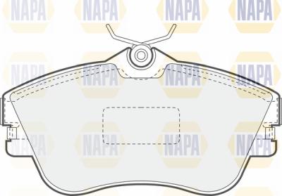 NAPA PBP7569 - Тормозные колодки, дисковые, комплект autospares.lv