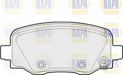 NAPA PBP7565 - Тормозные колодки, дисковые, комплект autospares.lv