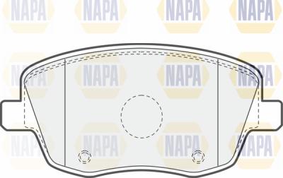 NAPA PBP7566 - Тормозные колодки, дисковые, комплект autospares.lv