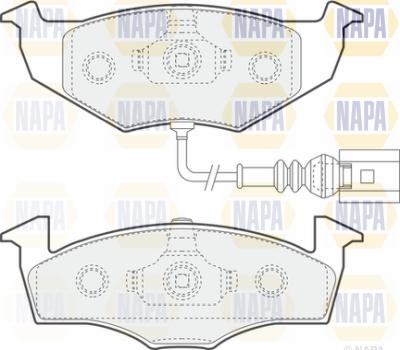 NAPA PBP7567 - Тормозные колодки, дисковые, комплект autospares.lv