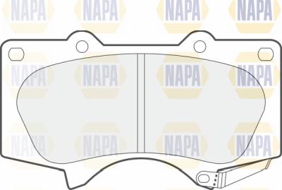 NAPA PBP7506 - Тормозные колодки, дисковые, комплект autospares.lv