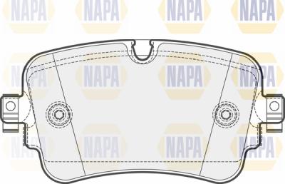 NAPA PBP7516 - Тормозные колодки, дисковые, комплект autospares.lv