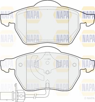 NAPA PBP7510 - Тормозные колодки, дисковые, комплект autospares.lv