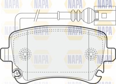 NAPA PBP7511 - Тормозные колодки, дисковые, комплект autospares.lv