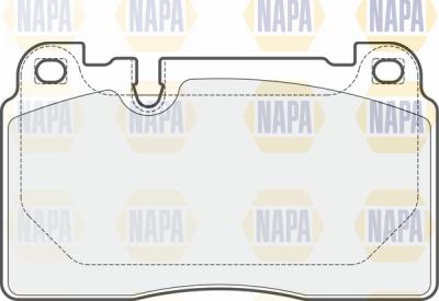 NAPA PBP7589 - Тормозные колодки, дисковые, комплект autospares.lv