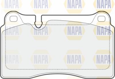 NAPA PBP7585 - Тормозные колодки, дисковые, комплект autospares.lv