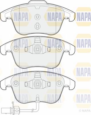 NAPA PBP7587 - Тормозные колодки, дисковые, комплект autospares.lv