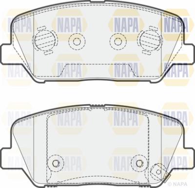 NAPA PBP7539 - Тормозные колодки, дисковые, комплект autospares.lv