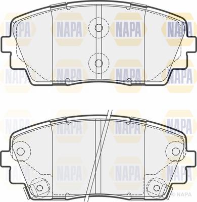 NAPA PBP7533 - Тормозные колодки, дисковые, комплект autospares.lv