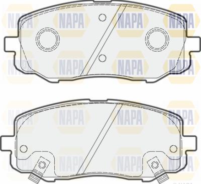 NAPA PBP7529 - Тормозные колодки, дисковые, комплект autospares.lv