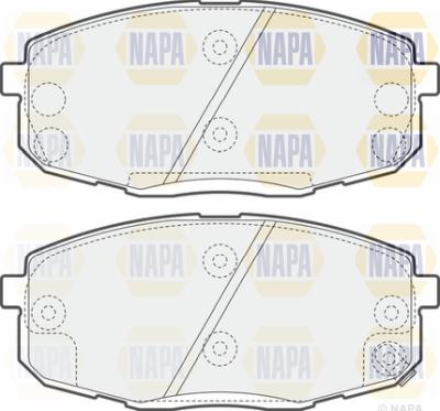 NAPA PBP7528 - Тормозные колодки, дисковые, комплект autospares.lv