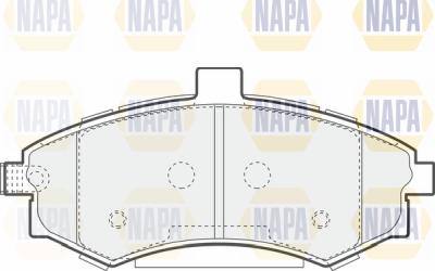 NAPA PBP7527 - Тормозные колодки, дисковые, комплект autospares.lv