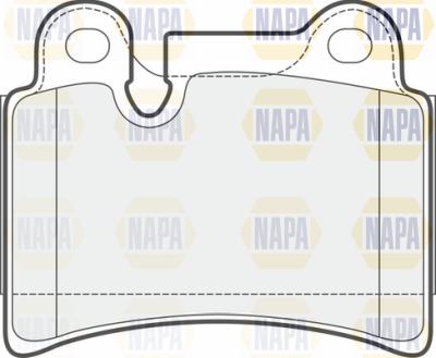NAPA PBP7579 - Тормозные колодки, дисковые, комплект autospares.lv