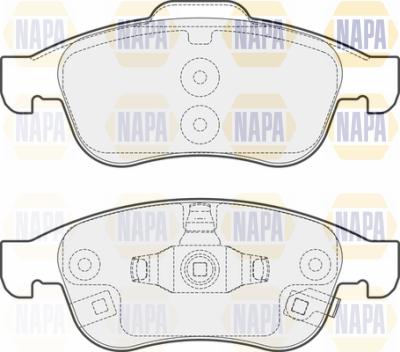 NAPA PBP7690 - Тормозные колодки, дисковые, комплект autospares.lv