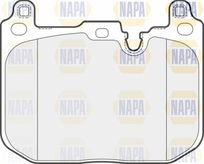 NAPA PBP7693 - Тормозные колодки, дисковые, комплект autospares.lv