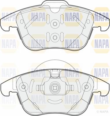 NAPA PBP7646 - Тормозные колодки, дисковые, комплект autospares.lv