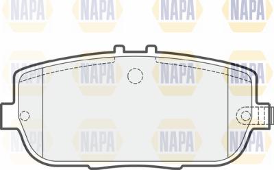 NAPA PBP7655 - Тормозные колодки, дисковые, комплект autospares.lv