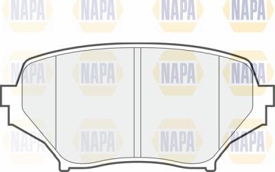 NAPA PBP7657 - Тормозные колодки, дисковые, комплект autospares.lv