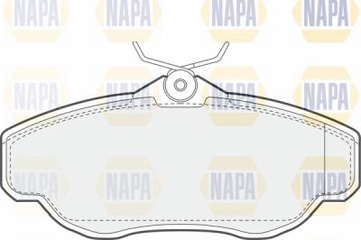 NAPA PBP7665 - Тормозные колодки, дисковые, комплект autospares.lv