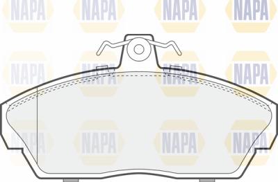 NAPA PBP7666 - Тормозные колодки, дисковые, комплект autospares.lv
