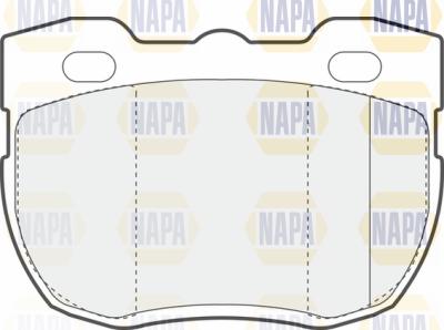 NAPA PBP7660 - Тормозные колодки, дисковые, комплект autospares.lv