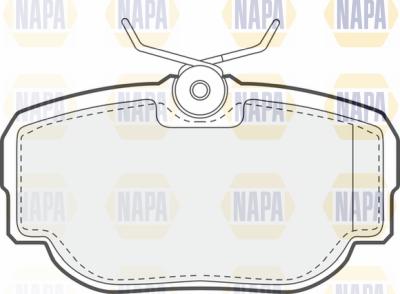 NAPA PBP7667 - Тормозные колодки, дисковые, комплект autospares.lv