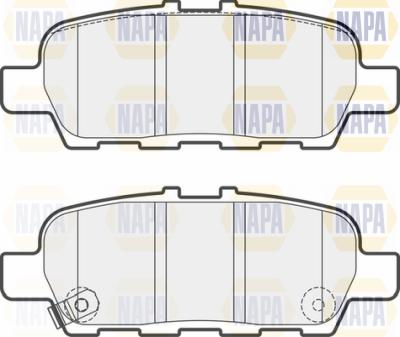 NAPA PBP7600 - Тормозные колодки, дисковые, комплект autospares.lv