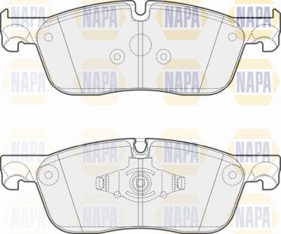 NAPA PBP7608 - Тормозные колодки, дисковые, комплект autospares.lv