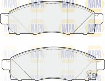 NAPA PBP7615 - Тормозные колодки, дисковые, комплект autospares.lv