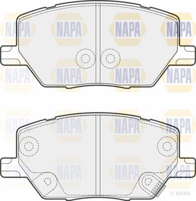 NAPA PBP7685 - Тормозные колодки, дисковые, комплект autospares.lv