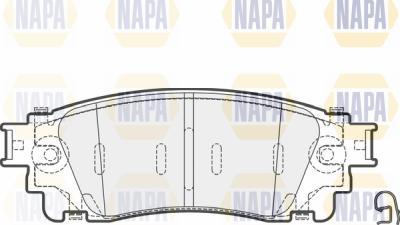 NAPA PBP7686 - Тормозные колодки, дисковые, комплект autospares.lv