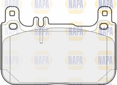 NAPA PBP7683 - Тормозные колодки, дисковые, комплект autospares.lv