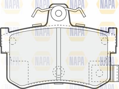 NAPA PBP7630 - Тормозные колодки, дисковые, комплект autospares.lv