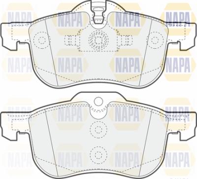 NAPA PBP7631 - Тормозные колодки, дисковые, комплект autospares.lv