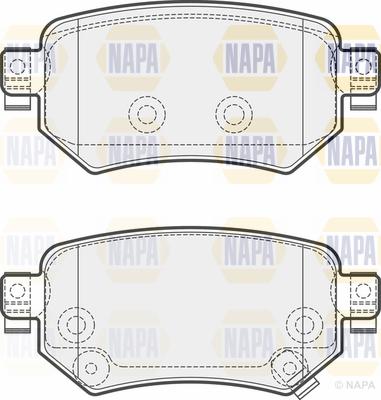 NAPA PBP7632 - Тормозные колодки, дисковые, комплект autospares.lv