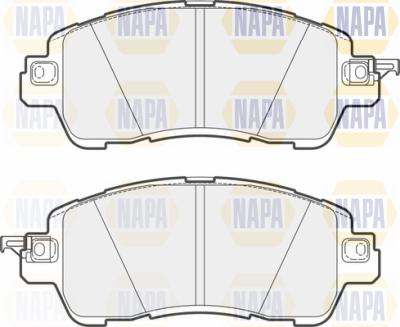 NAPA PBP7620 - Тормозные колодки, дисковые, комплект autospares.lv