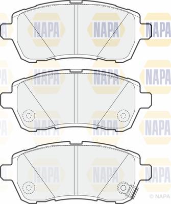 NAPA PBP7623 - Тормозные колодки, дисковые, комплект autospares.lv