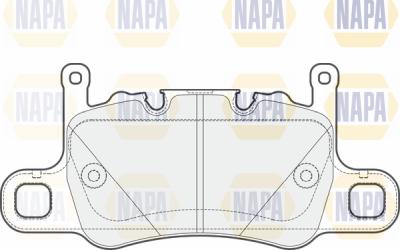 NAPA PBP7679 - Тормозные колодки, дисковые, комплект autospares.lv