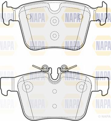 NAPA PBP7670 - Тормозные колодки, дисковые, комплект autospares.lv