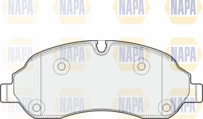 NAPA PBP7094 - Тормозные колодки, дисковые, комплект autospares.lv